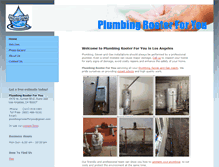 Tablet Screenshot of plumbingrooterforyou.com